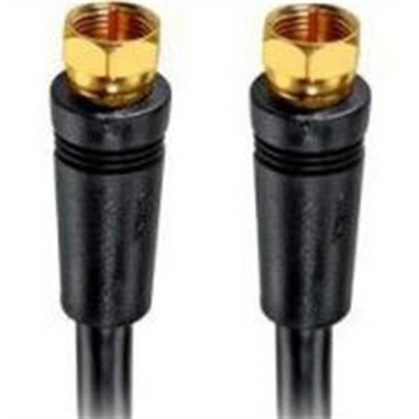 Spark 25 ft. Rg-6U Coaxial Cable With Gold F Connectors - Black SP818712